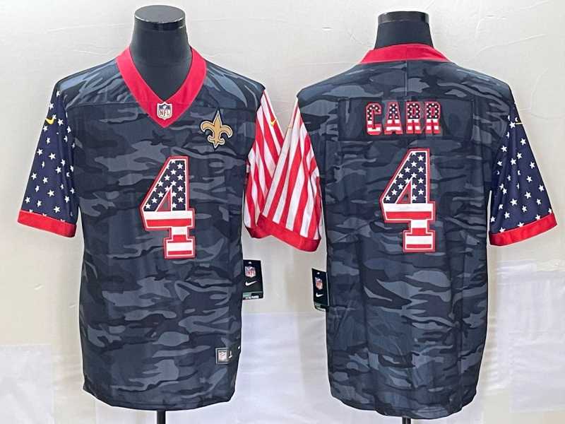 Men's New Orleans Saints #4 Derek Carr USA Camo 2020 Salute To Service Stitched NFL Nike Limited Jersey,We sell and wholesale Men's New Orleans Saints #4 Derek Carr USA Camo 2020 Salute To Service Stitched NFL Nike Limited Jersey on line form chian!