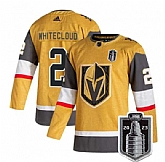 Men's Vegas Golden Knights #2 Zach Whitecloud Gold 2023 Stanley Cup Final Stitched Jersey Dzhi,baseball caps,new era cap wholesale,wholesale hats