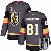 Men's Vegas Golden Knights #81 Jonathan Marchessault Gray 2023 Stanley Cup Final Stitched Jersey Dzhi,baseball caps,new era cap wholesale,wholesale hats