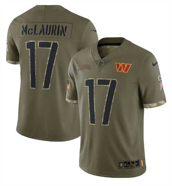 Men's Washington Commanders #17 Terry McLaurin 2022 Olive Salute To Service Limited Stitched Jersey Dyin,We sell and wholesale Men's Washington Commanders #17 Terry McLaurin 2022 Olive Salute To Service Limited Stitched Jersey Dyin on line form chian!