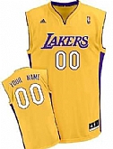 Men & Youth Customized Los Angeles Lakers Yellow Jersey,baseball caps,new era cap wholesale,wholesale hats