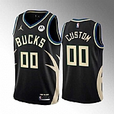 Men & Youth Customized Milwaukee Bucks Active Player Black Stitched Jersey