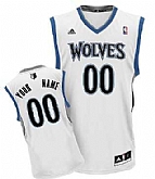 Men & Youth Customized Minnesota Timberwolves White Jersey,baseball caps,new era cap wholesale,wholesale hats