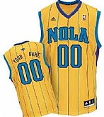 Men & Youth Customized New Orleans Hornets Yellow Jersey,baseball caps,new era cap wholesale,wholesale hats