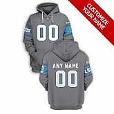 Men's Detroit Lions Active Player Grey Custom 2021 Pullover Hoodie,baseball caps,new era cap wholesale,wholesale hats