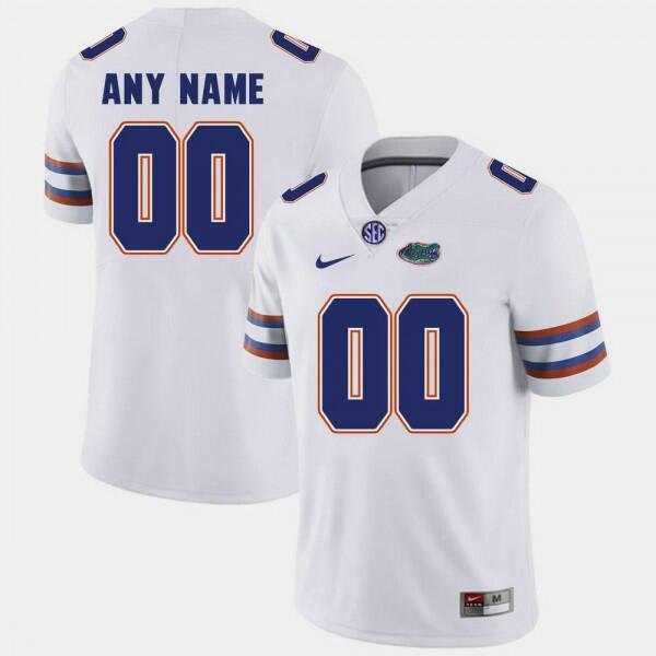 Men's Florida Gators Customized White Jersey,We sell and wholesale Men's Florida Gators Customized White Jersey on line form chian!