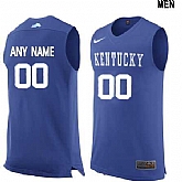 Men's Kentucky Wildcats Custom College Basketball Royal Blue Jersey,baseball caps,new era cap wholesale,wholesale hats