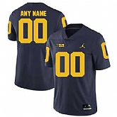 Men's Michigan Wolverines Navy Customized College Football Jersey,baseball caps,new era cap wholesale,wholesale hats