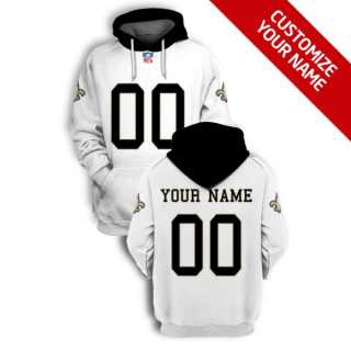 Men's New Orleans Saints Active Player White Custom 2021 Pullover Hoodie,We sell and wholesale Men's New Orleans Saints Active Player White Custom 2021 Pullover Hoodie on line form chian!