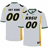 Men's North Dakota State Bison White Customized College Football Jersey,baseball caps,new era cap wholesale,wholesale hats