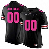 Men's Ohio State Buckeyes Black Customized 2018 Breast Cancer Awareness College Football Jersey,baseball caps,new era cap wholesale,wholesale hats