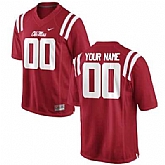 Men's Ole Miss Rebels Customized Replica Football 2015 Red Jersey,baseball caps,new era cap wholesale,wholesale hats