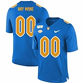 Men's Pittsburgh Panthers Customized Blue 150th Anniversary Patch Nike College Football Jersey,baseball caps,new era cap wholesale,wholesale hats