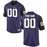 Men's TCU Horned Frogs Customized Replica Football 2015 Purple Jersey,baseball caps,new era cap wholesale,wholesale hats