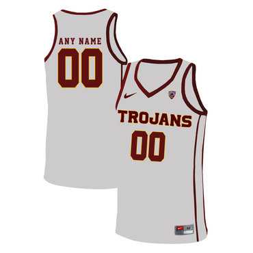 Men's USC Trojans White Customized Basketball Jersey,We sell and wholesale Men's USC Trojans White Customized Basketball Jersey on line form chian!