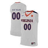 Men's Virginia Cavaliers White Customized College Basketball Jersey,baseball caps,new era cap wholesale,wholesale hats