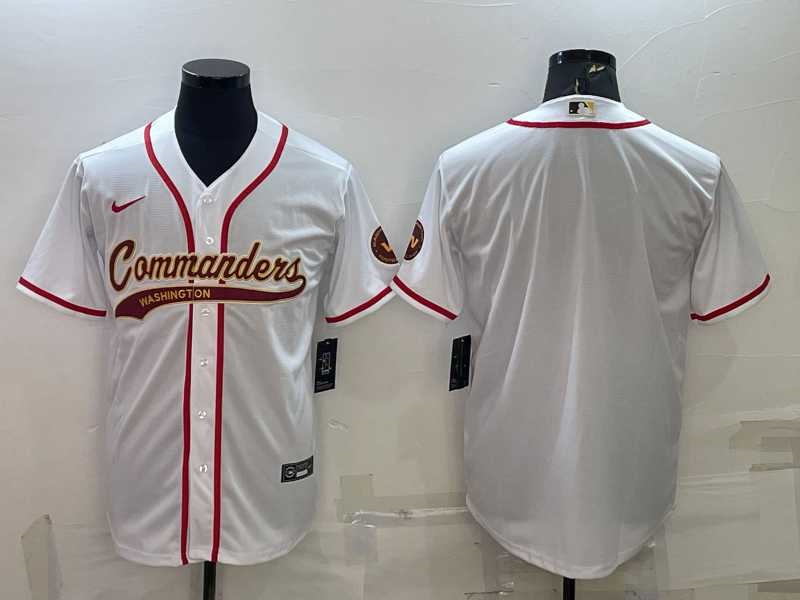 Men's Washington Commanders Blank White With Patch Cool Base Stitched Baseball Jersey,We sell and wholesale Men's Washington Commanders Blank White With Patch Cool Base Stitched Baseball Jersey on line form chian!
