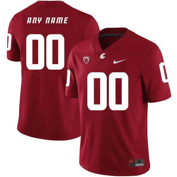 Men's Washington State Cougars Customized Red College Football Jersey,We sell and wholesale Men's Washington State Cougars Customized Red College Football Jersey on line form chian!