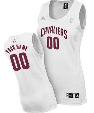 Women's Customized Cleveland Cavaliers White Jersey,We sell and wholesale Women's Customized Cleveland Cavaliers White Jersey on line form chian!