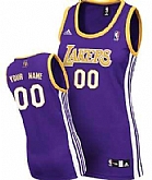 Women's Customized Los Angeles Lakers Purple Jersey,baseball caps,new era cap wholesale,wholesale hats