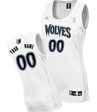 Women's Customized Minnesota Timberwolves White Jersey,We sell and wholesale Women's Customized Minnesota Timberwolves White Jersey on line form chian!