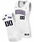 Women's Customized Sacramento Kings White Basketball Jersey,baseball caps,new era cap wholesale,wholesale hats