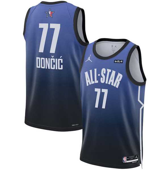 Men's 2023 All-Star #77 Luka Doncic Blue Game Swingman Stitched Basketball Jersey Dzhi,We sell and wholesale Men's 2023 All-Star #77 Luka Doncic Blue Game Swingman Stitched Basketball Jersey Dzhi on line form chian!