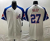 Men's Atlanta Braves #27 Austin Riley White 2023 City Connect Cool Base Stitched Jersey,baseball caps,new era cap wholesale,wholesale hats