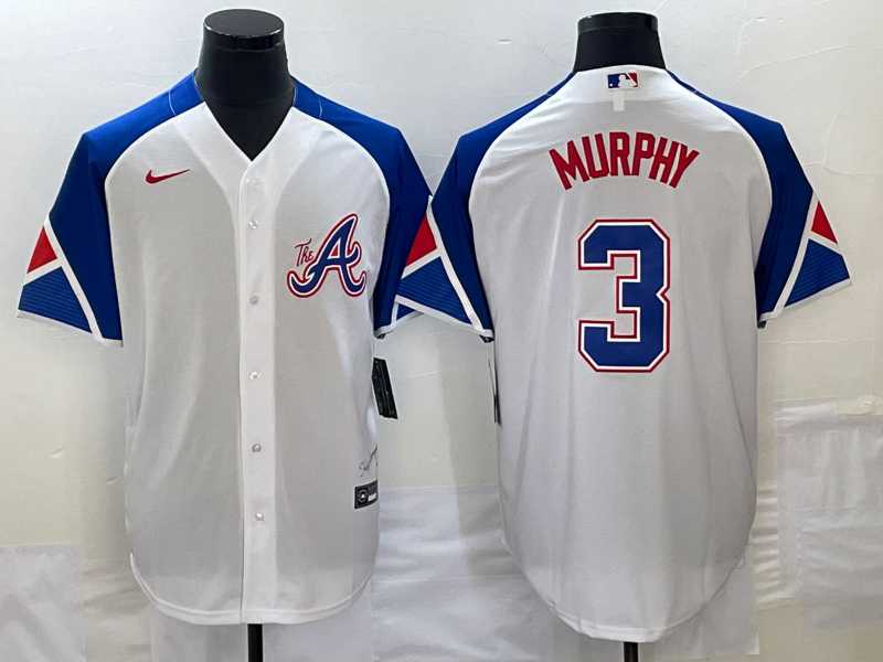 Men's Atlanta Braves #3 Dale Murphy White 2023 City Connect Cool Base Stitched Jersey,We sell and wholesale Men's Atlanta Braves #3 Dale Murphy White 2023 City Connect Cool Base Stitched Jersey on line form chian!