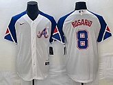 Men's Atlanta Braves #8 Eddie Rosario White 2023 City Connect Cool Base Stitched Jersey,baseball caps,new era cap wholesale,wholesale hats