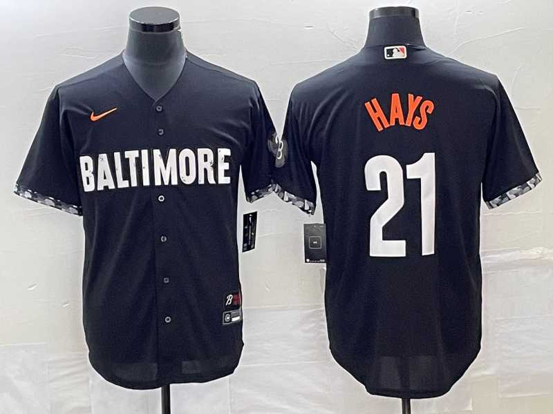 Men's Baltimore Orioles #21 Austin Hays Black 2023 City Connect Cool Base Stitched Jersey,We sell and wholesale Men's Baltimore Orioles #21 Austin Hays Black 2023 City Connect Cool Base Stitched Jersey on line form chian!