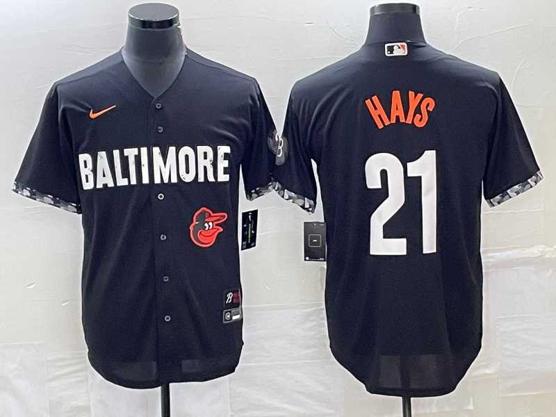 Men's Baltimore Orioles #21 Austin Hays Black 2023 City Connect Cool Base Stitched Jerseys,We sell and wholesale Men's Baltimore Orioles #21 Austin Hays Black 2023 City Connect Cool Base Stitched Jerseys on line form chian!