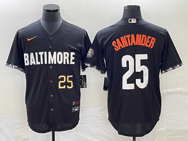 Men's Baltimore Orioles #25 Anthony Santander Number Black 2023 City Connect Cool Base Stitched Jersey,We sell and wholesale Men's Baltimore Orioles #25 Anthony Santander Number Black 2023 City Connect Cool Base Stitched Jersey on line form chian!