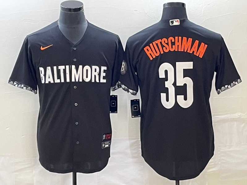 Men's Baltimore Orioles #35 Adley Rutschman Black 2023 City Connect Cool Base Stitched Jerseys,We sell and wholesale Men's Baltimore Orioles #35 Adley Rutschman Black 2023 City Connect Cool Base Stitched Jerseys on line form chian!
