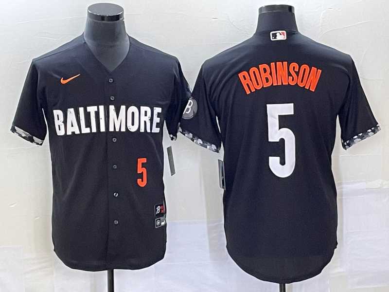 Men's Baltimore Orioles #5 Brooks Robinson Number Black 2023 City Connect Cool Base Stitched Jersey,We sell and wholesale Men's Baltimore Orioles #5 Brooks Robinson Number Black 2023 City Connect Cool Base Stitched Jersey on line form chian!