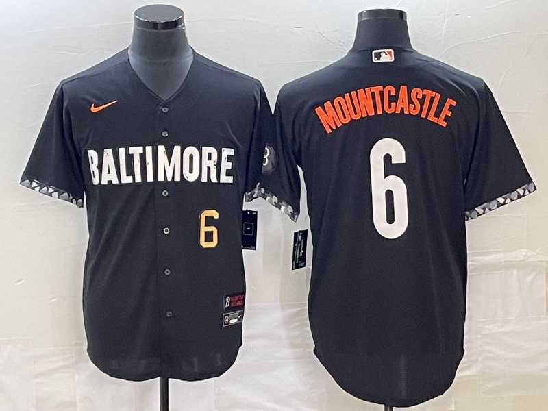 Men's Baltimore Orioles #6 Ryan Mountcastle Number Black 2023 City Connect Cool Base Stitched Jersey,We sell and wholesale Men's Baltimore Orioles #6 Ryan Mountcastle Number Black 2023 City Connect Cool Base Stitched Jersey on line form chian!
