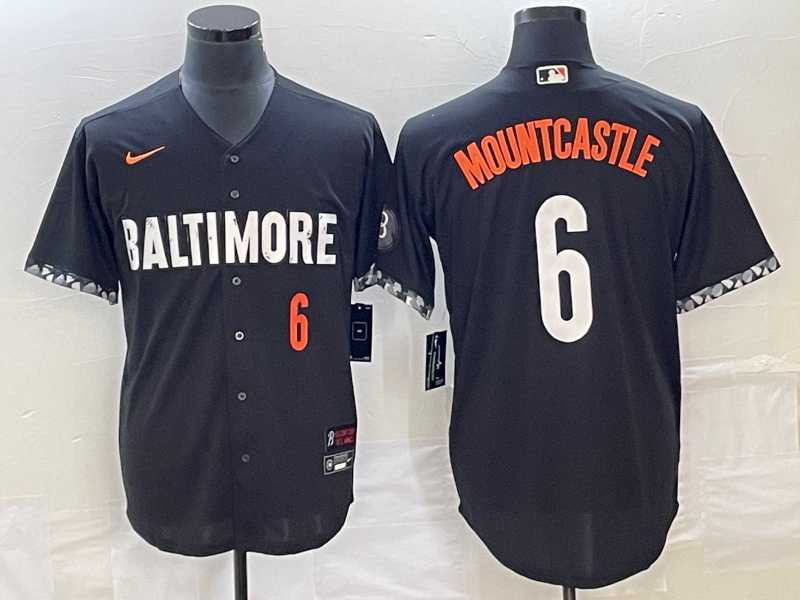 Men's Baltimore Orioles #6 Ryan Mountcastle Number Black 2023 City Connect Cool Base Stitched Jerseys,We sell and wholesale Men's Baltimore Orioles #6 Ryan Mountcastle Number Black 2023 City Connect Cool Base Stitched Jerseys on line form chian!
