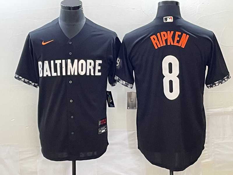 Men's Baltimore Orioles #8 Cal Ripken Jr Black 2023 City Connect Cool Base Stitched Jersey,We sell and wholesale Men's Baltimore Orioles #8 Cal Ripken Jr Black 2023 City Connect Cool Base Stitched Jersey on line form chian!