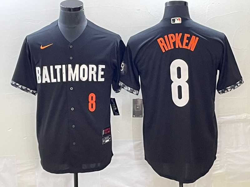 Men's Baltimore Orioles #8 Cal Ripken Jr Number Black 2023 City Connect Cool Base Stitched Jerseys,We sell and wholesale Men's Baltimore Orioles #8 Cal Ripken Jr Number Black 2023 City Connect Cool Base Stitched Jerseys on line form chian!