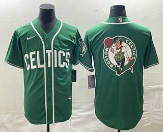 Men's Boston Celtics Big Logo Green Stitched Baseball Jersey,We sell and wholesale Men's Boston Celtics Big Logo Green Stitched Baseball Jersey on line form chian!