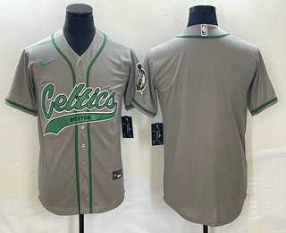 Men's Boston Celtics Blank Gray Stitched Baseball Jersey,We sell and wholesale Men's Boston Celtics Blank Gray Stitched Baseball Jersey on line form chian!