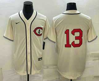 Men's Chicago Cubs #13 David Bote 2022 Cream Field of Dreams Cool Base Stitched Baseball Jersey,We sell and wholesale Men's Chicago Cubs #13 David Bote 2022 Cream Field of Dreams Cool Base Stitched Baseball Jersey on line form chian!