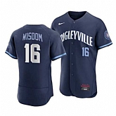 Men's Chicago Cubs #16 Patrick Wisdom 2021 Navy City Connect Stitched MLB Jersey Dzhi,baseball caps,new era cap wholesale,wholesale hats