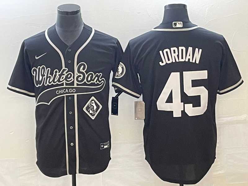 Men's Chicago White Sox #45 Michael Jordan Black Cool Base Stitched Jersey,We sell and wholesale Men's Chicago White Sox #45 Michael Jordan Black Cool Base Stitched Jersey on line form chian!