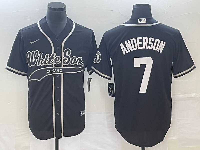 Men's Chicago White Sox #7 Tim Anderson Black Cool Base Stitched Baseball Jerseys,We sell and wholesale Men's Chicago White Sox #7 Tim Anderson Black Cool Base Stitched Baseball Jerseys on line form chian!