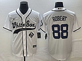 Men's Chicago White Sox #88 Luis Robert White Cool Base Stitched Jerseys,baseball caps,new era cap wholesale,wholesale hats