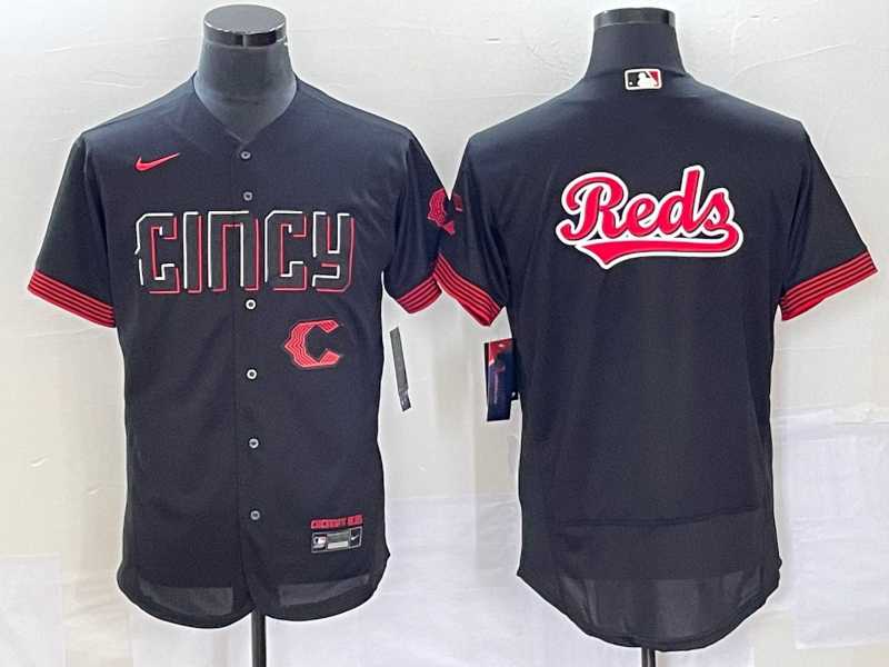 Men's Cincinnati Reds Blank Black 2023 City Connect Flex Base Stitched Jerseys,We sell and wholesale Men's Cincinnati Reds Blank Black 2023 City Connect Flex Base Stitched Jerseys on line form chian!