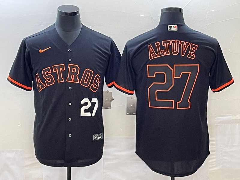 Men's Houston Astros #27 Jose Altuve Number Lights Out Black Fashion Stitched MLB Cool Base Nike MLB Jersey,We sell and wholesale Men's Houston Astros #27 Jose Altuve Number Lights Out Black Fashion Stitched MLB Cool Base Nike MLB Jersey on line form chian!