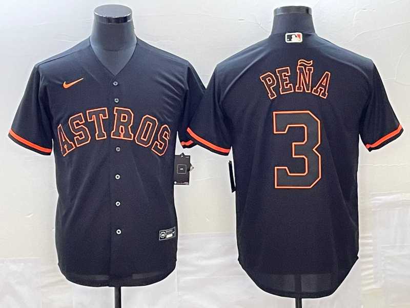 Men's Houston Astros #3 Jeremy Pena Lights Out Black Fashion Stitched MLB Cool Base Nike Jersey,We sell and wholesale Men's Houston Astros #3 Jeremy Pena Lights Out Black Fashion Stitched MLB Cool Base Nike Jersey on line form chian!