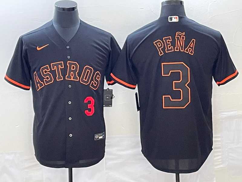 Men's Houston Astros #3 Jeremy Pena Number Lights Out Black Fashion Stitched Cool Base Nike Jerseys,We sell and wholesale Men's Houston Astros #3 Jeremy Pena Number Lights Out Black Fashion Stitched Cool Base Nike Jerseys on line form chian!